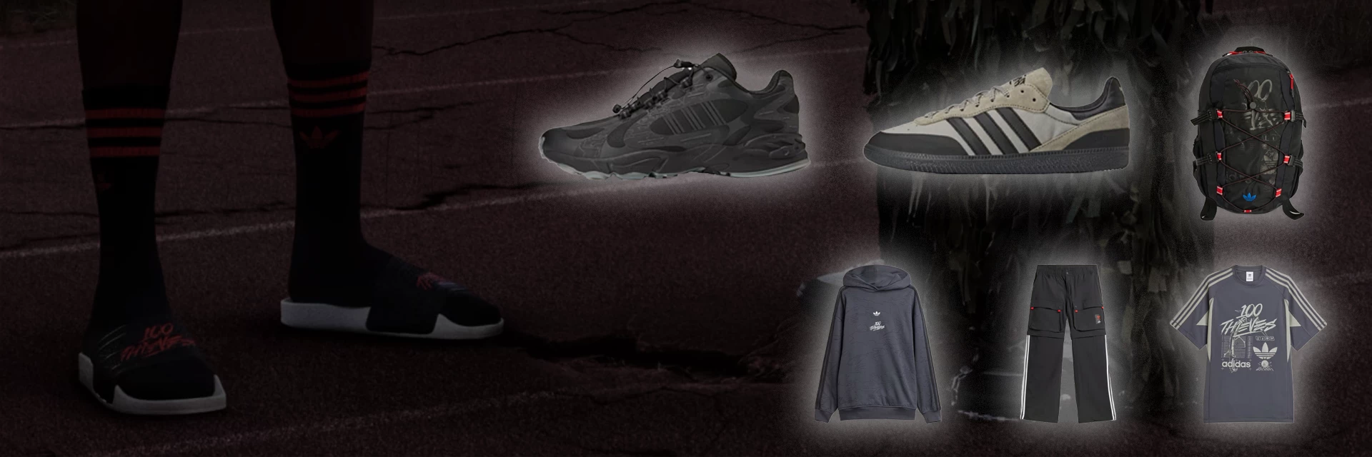 You can find the new adidas Originals x 100 Thieves collection here!