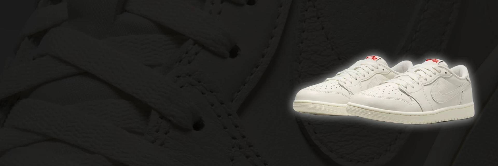 The Jordan 1 Low OG "Sail" in all sizes at Nike!