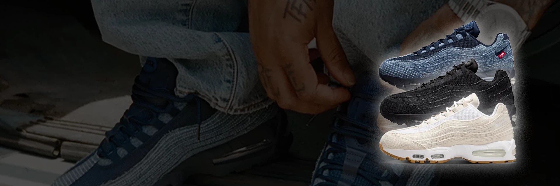 In wenigen Tages erscheint das Levi's x Nike Air Max 95 Denim Pack! 