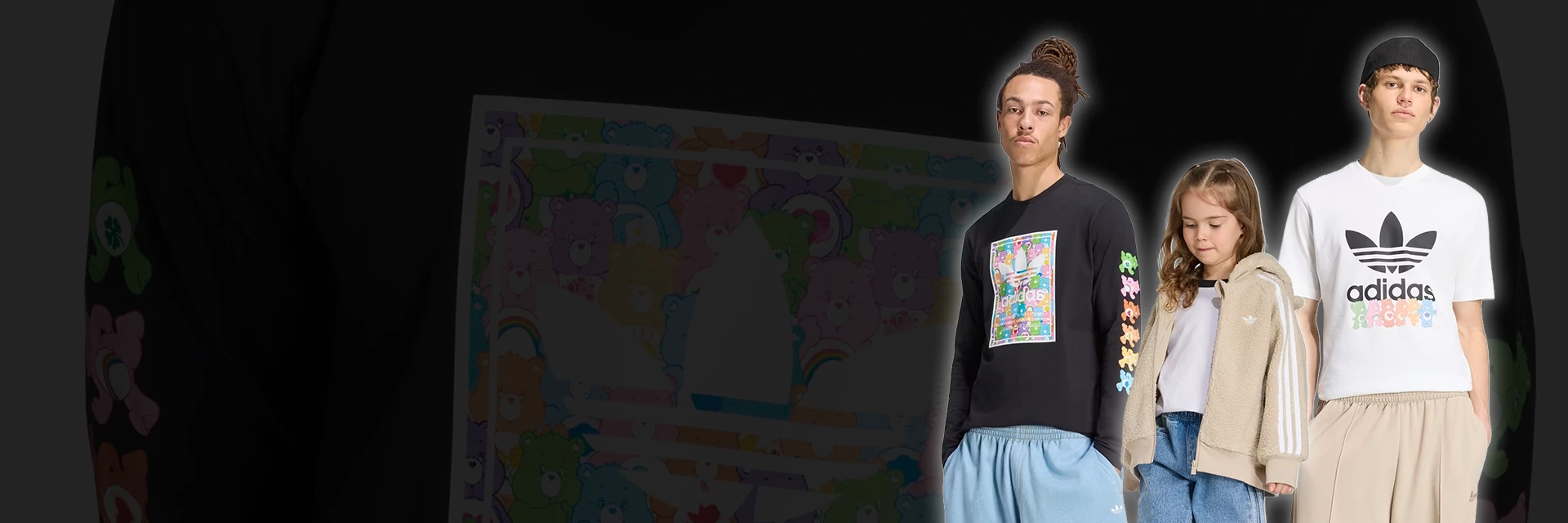 The apparel from the adidas x Care Bears collaboration is now available online!