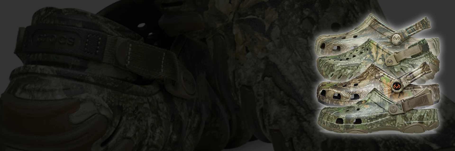 Vier Realtree x Crocs Modelle sind heute gedroppt!