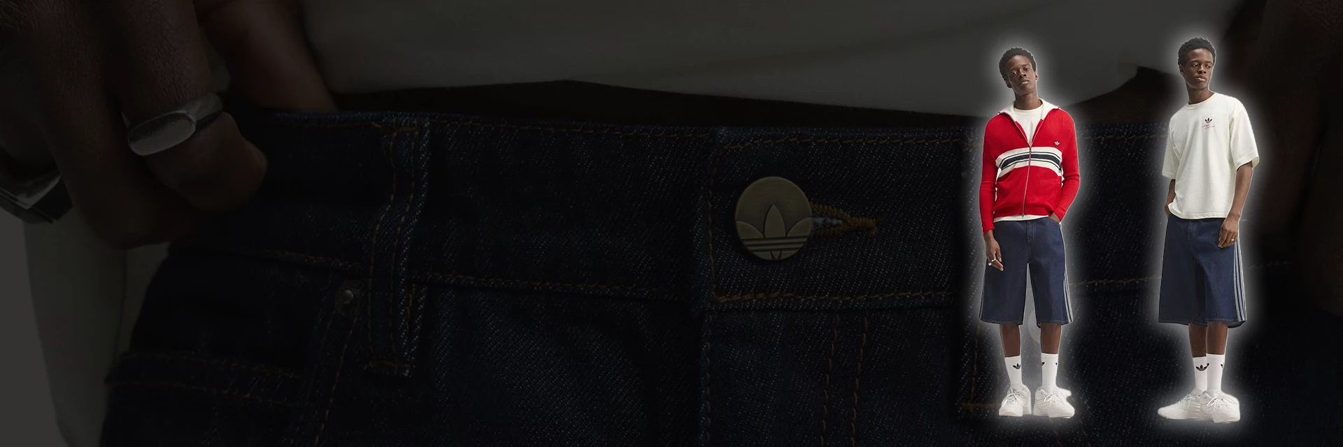 Indigo Denim Jorts bei adidas für das optimale Sommer Outfit!