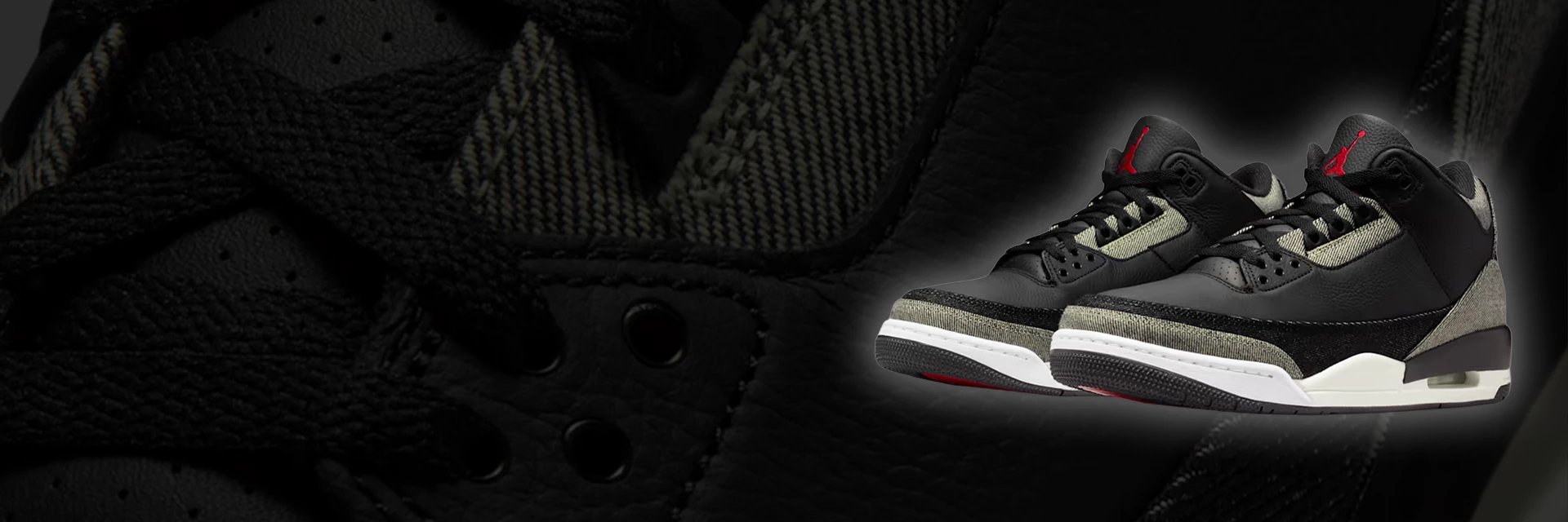 Surprise Drop! Der Jordan 3 Levi's Black ist jetzt bei Nike online!