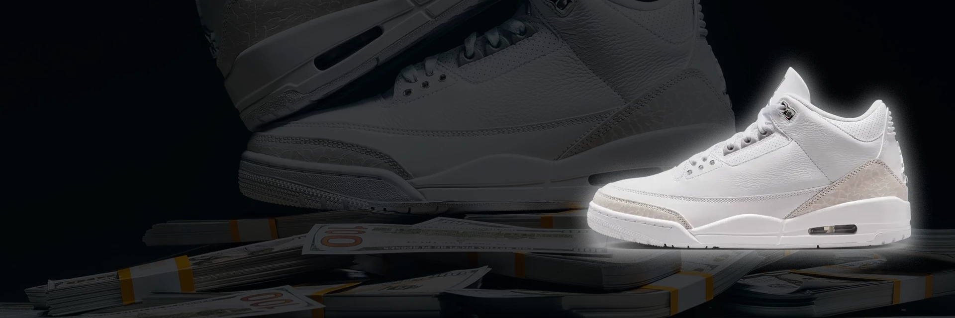 Jordan 3 Pure Money now for 147 euros instead of 210!