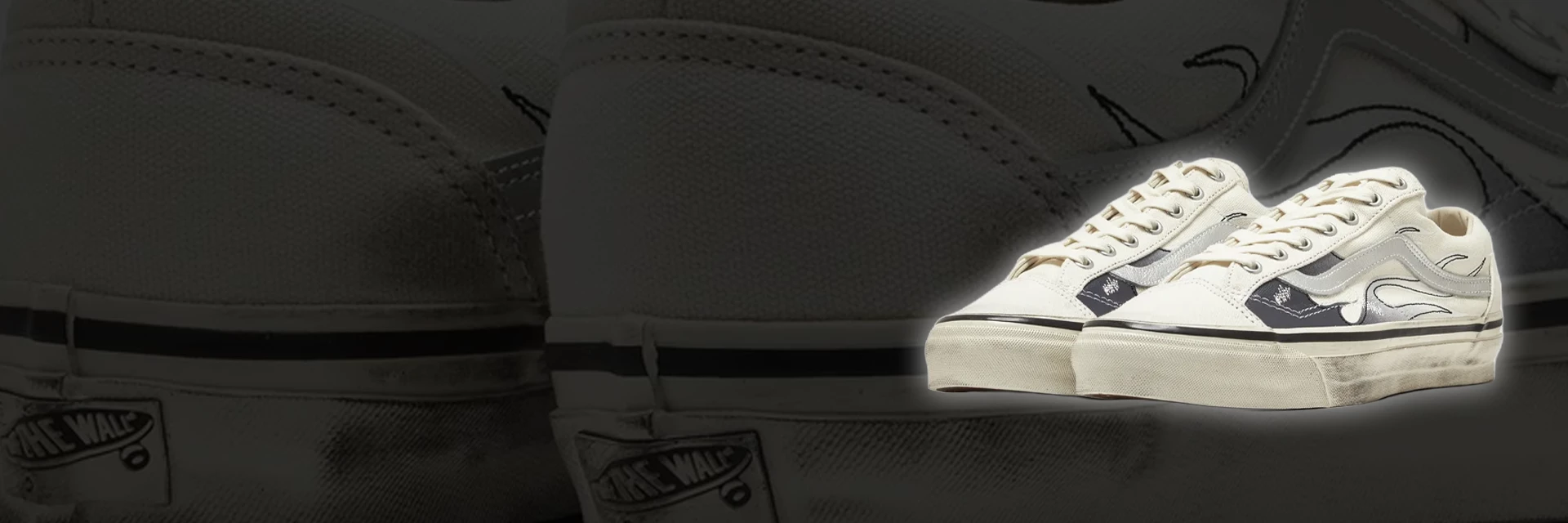 Restock vom Vans Old Skool 36 White Flames in allen Größen!