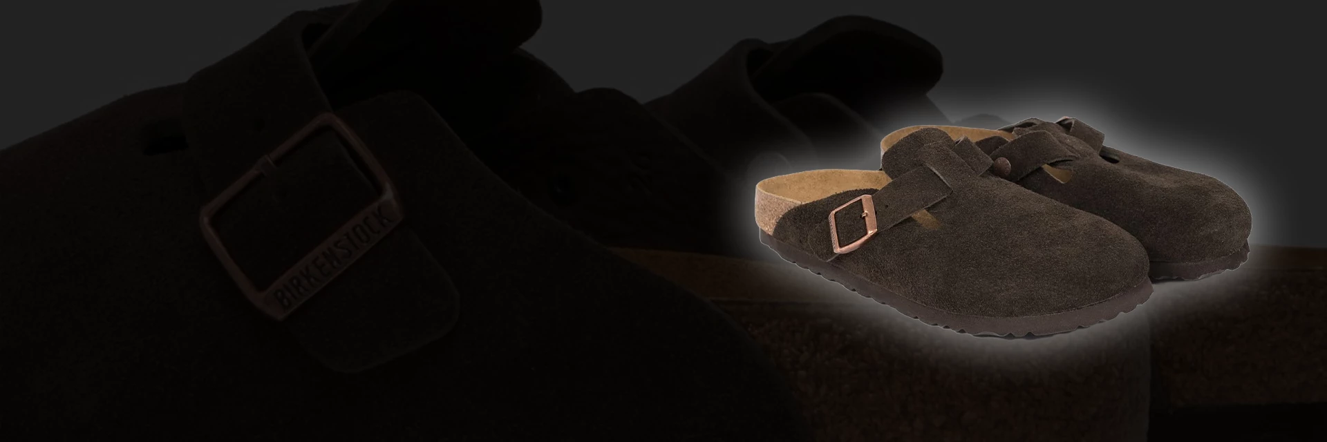 Birkenstock Boston Suede in Mocha Brown mit 37% off! 41 bis 46 ist online!