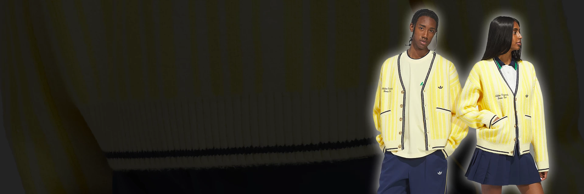 Fresh adidas Originals Cheviot Knit Cardigan!