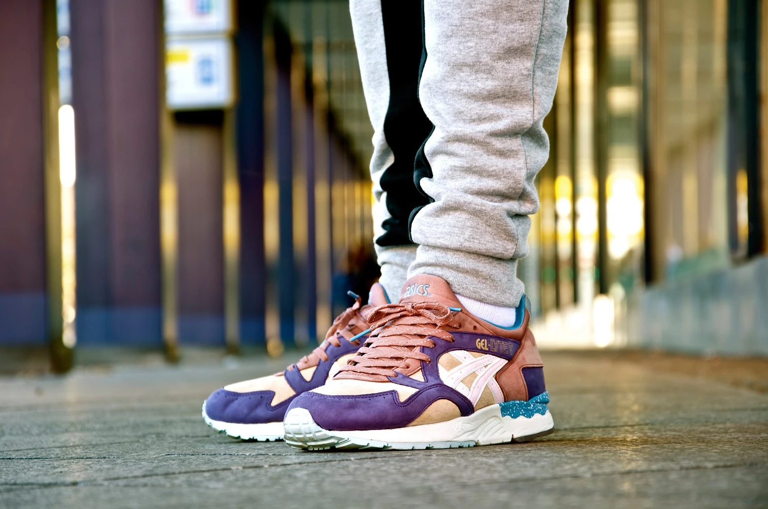 Asics x Offspring Gel Lyte V on feet Dead Stock