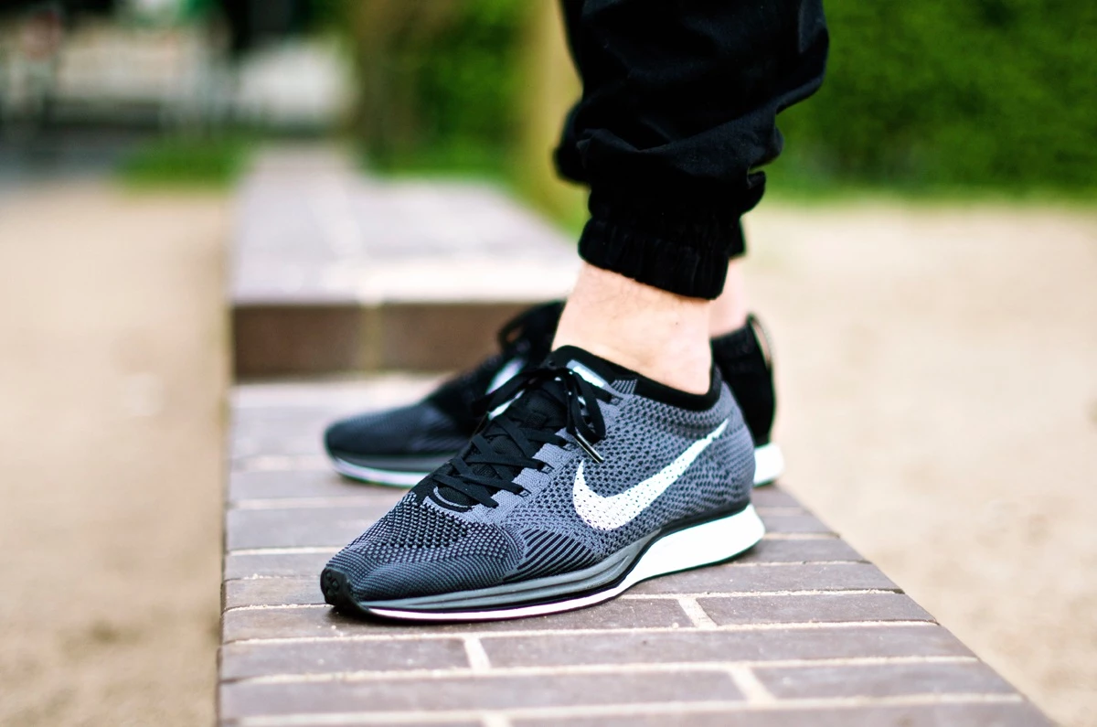 Nike flyknit racer dark grey online