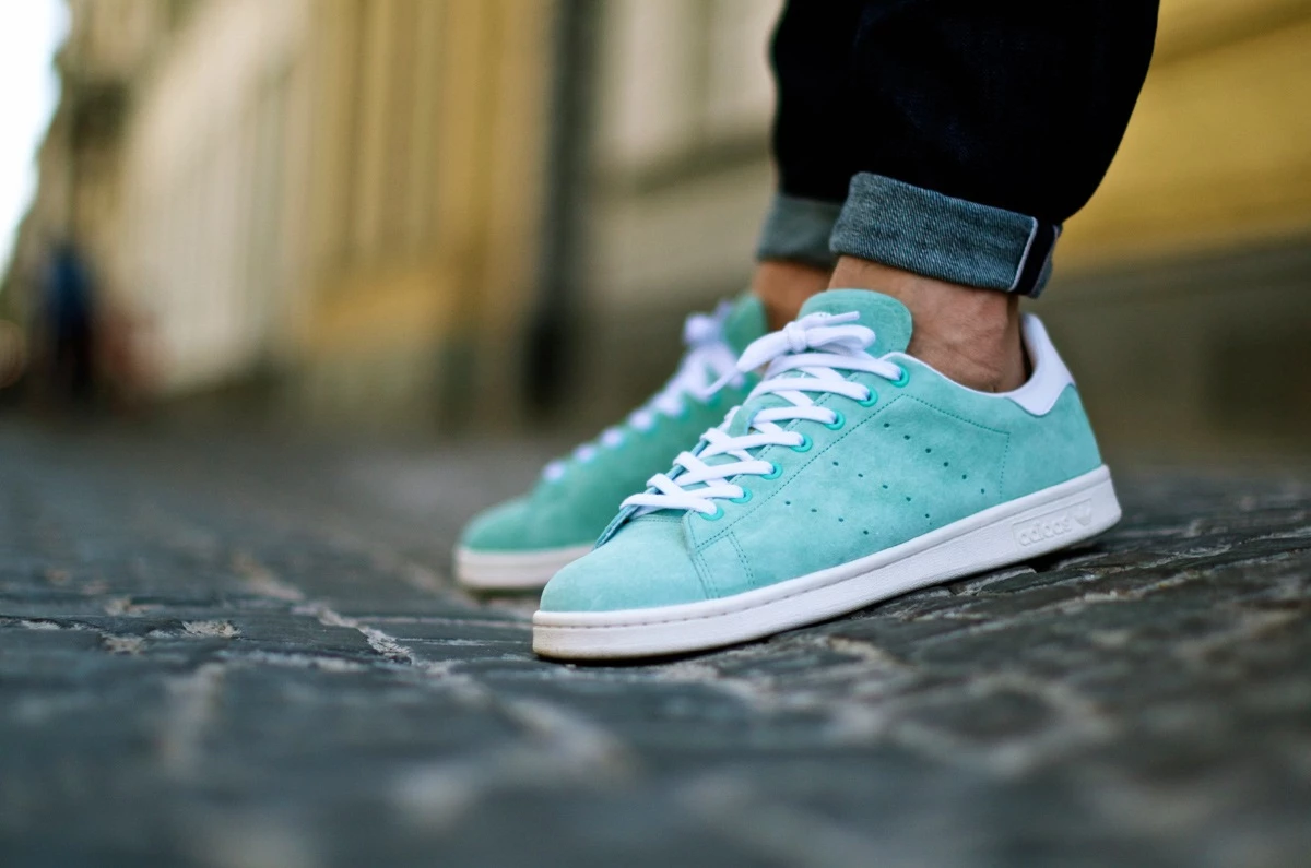 adidas Originals Stan Smith Mint on feet Dead Stock