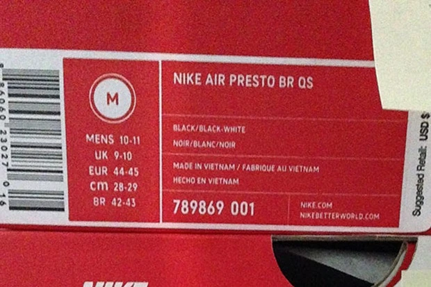 Nike Air Presto Sizing Guide Dead Stock