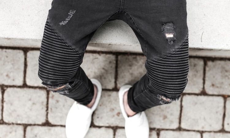 Coutié Essential Biker Pants Black Wash