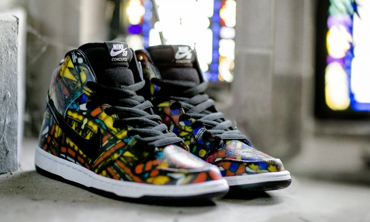 Nike SB x Concepts Dunk High Stained Glass Dead Stock