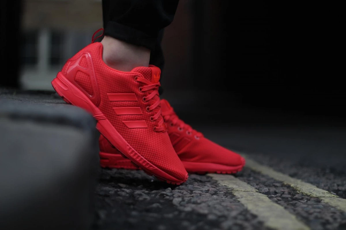 Adidas zx flux women red online