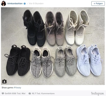 Show Off: Kim K zeigt ihre Yeezy Sammlung - der Beluga ist auch mit dabei