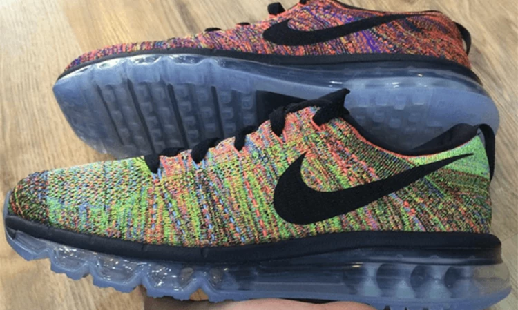 Nike flyknit black and multicolor best sale