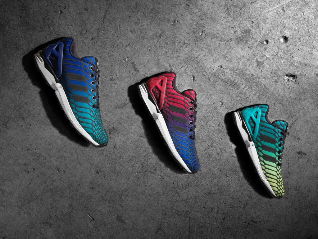 Adidas men's zx flux xeno black/iridescent synthetic best sale