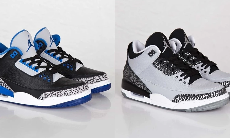 SNS Jordan 3 Sports Blue & Wolf Grey - Restock