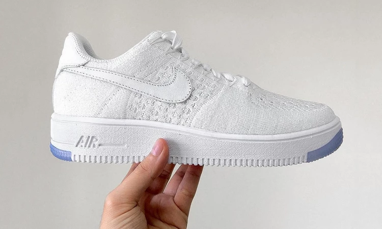 Nike Air Force Flyknit White/White/Ice - SALE