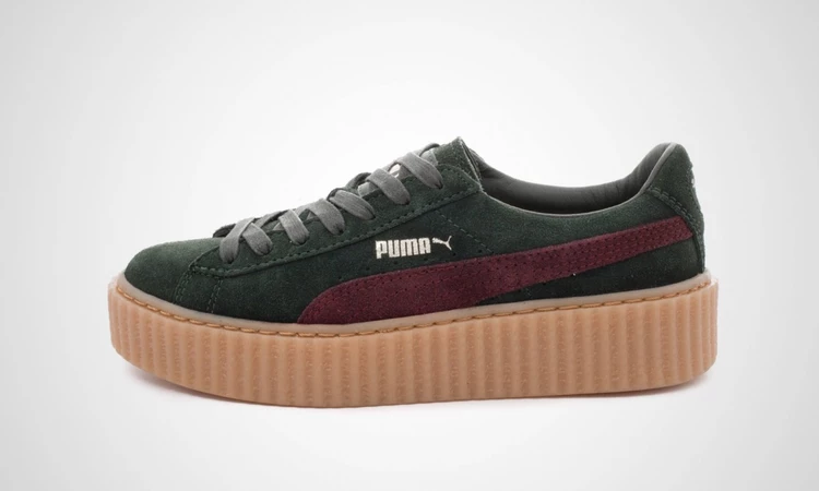 Puma x Rihanna Suede Creepers Green