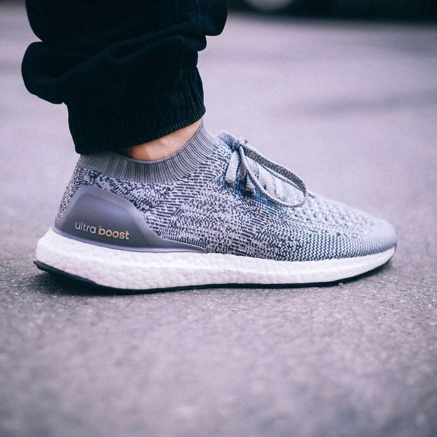 Adidas ultra boost clearance uncaged white on feet