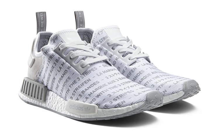 Adidas nmd r1 3 stripes white best sale