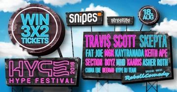 Snipes Hype Festival - wir verlosen 3 x 2 Karten für nächste Woche