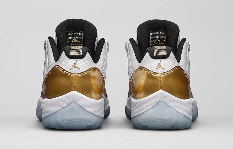 Jordan 11 metallic gold best sale