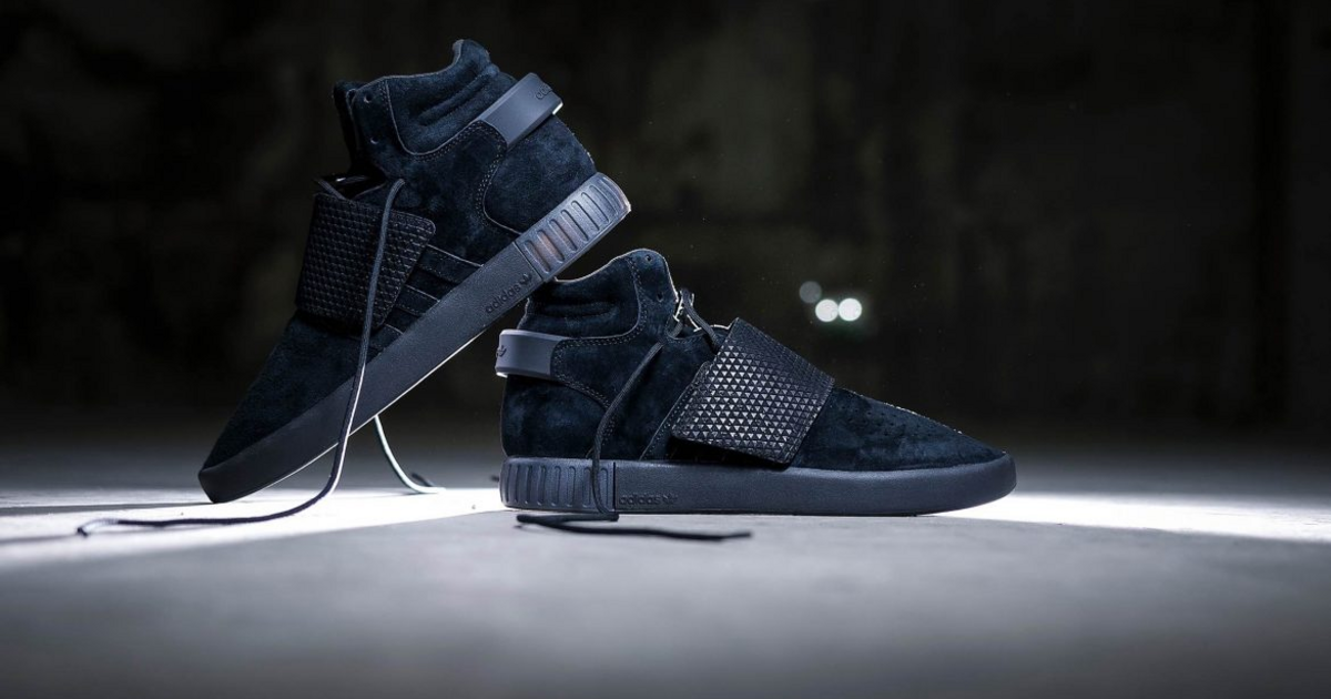 adidas Tubular Invader Strap All Black | Dead Stock