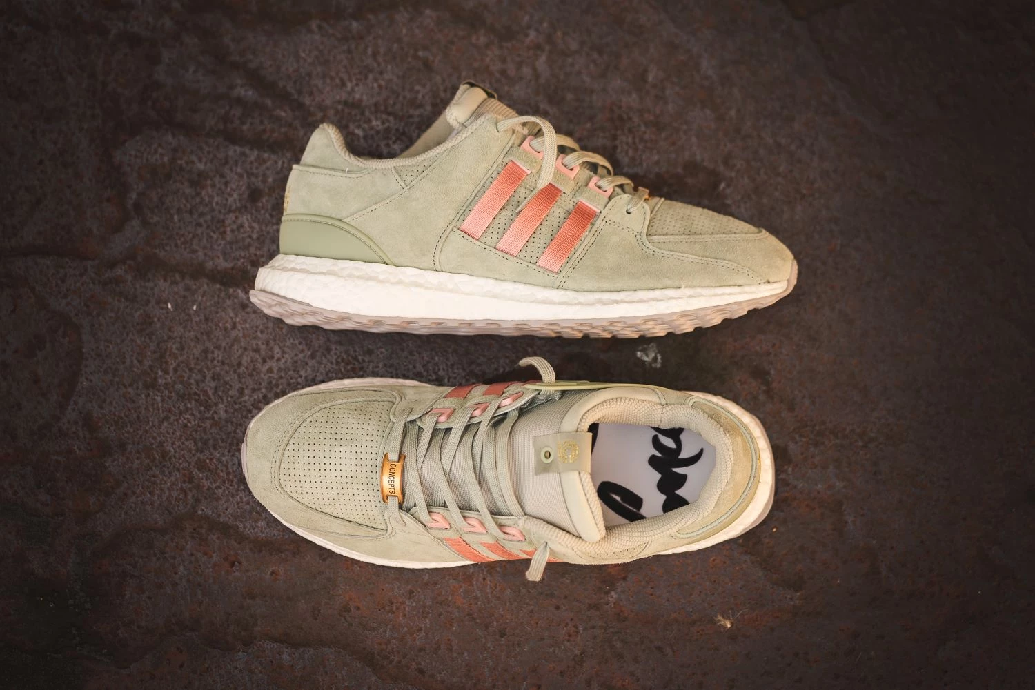 adidas gazelle silver green womens Adidas x Concepts main image 1
