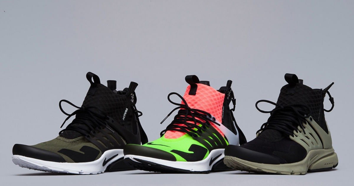 シューズ ACRONYM * Nike Air Presto Mid \"Hot Lava\" Acronym Air Presto Mid Hot Lava Volt DS | eBay