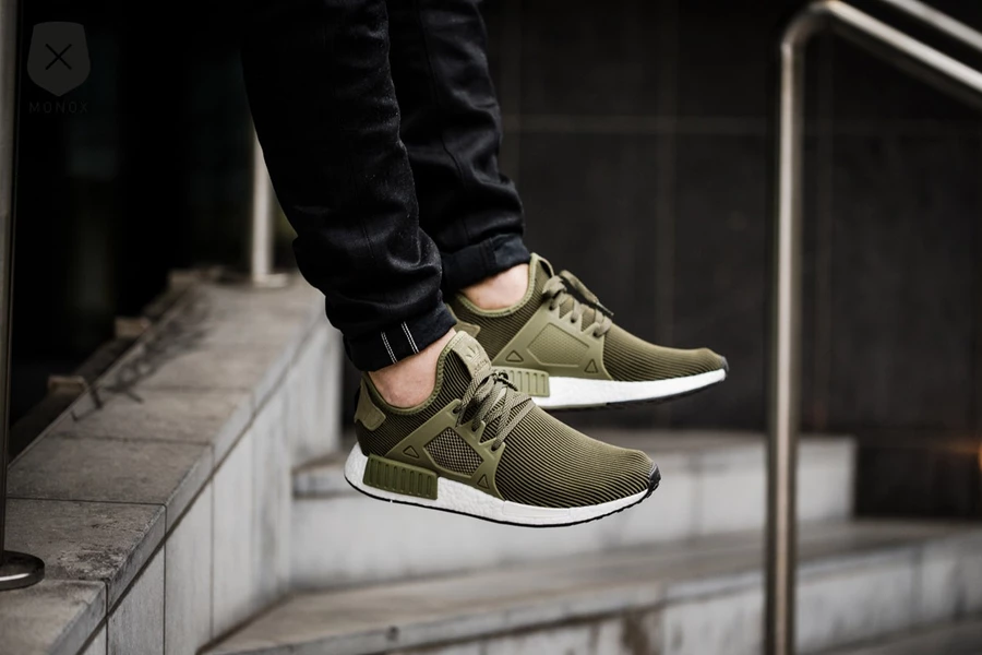 Olive Cargo Adidas Nmd Rx1 Olive Green Size Adidas NMD_XR1 Primeknit Clear  Granite W For Sale