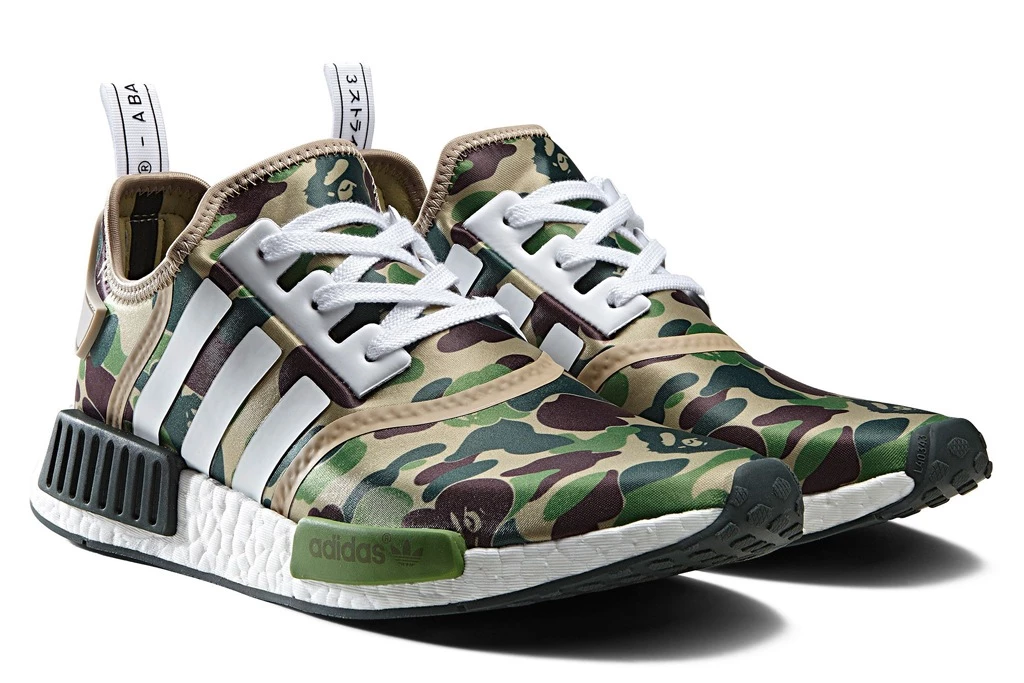 adidas gazelle silver green womens A BATHING APE Kids Abc Camo Shark Patch Slip