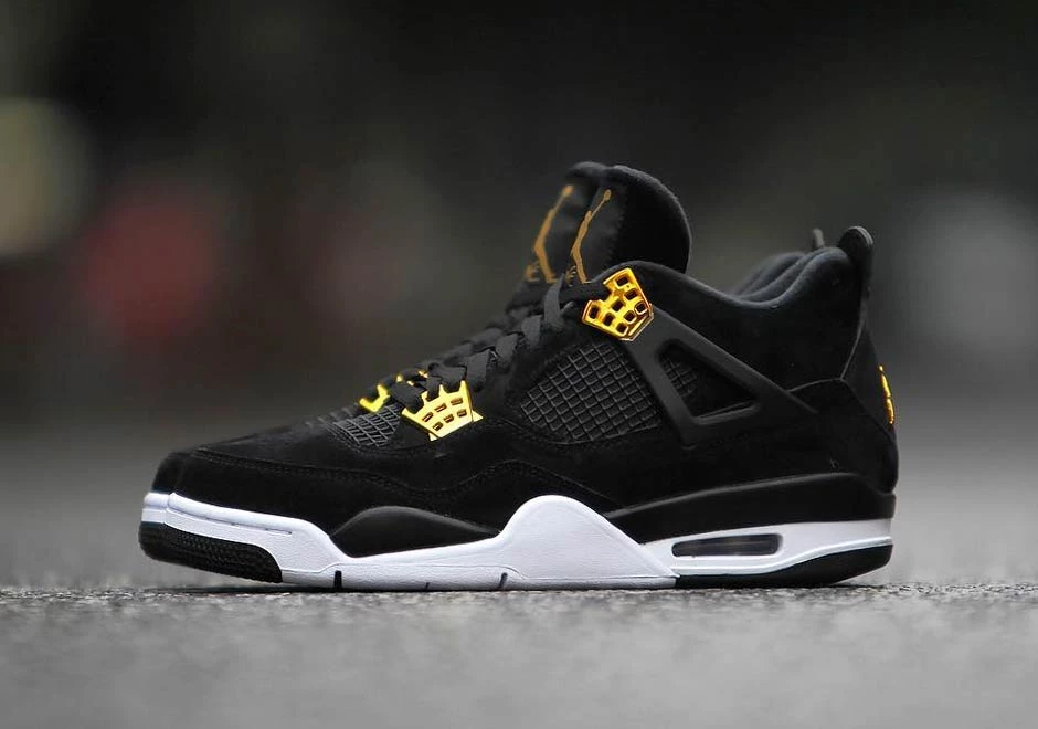 Black and gold royalty jordans online