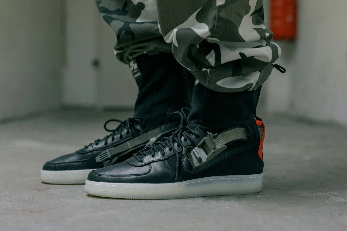 ACRONYM x NikeLab Air Force 1 Downtown on feet Dead Stock