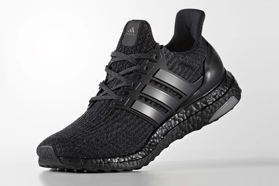 Adidas ultra boost 3.0 triple black leather hotsell