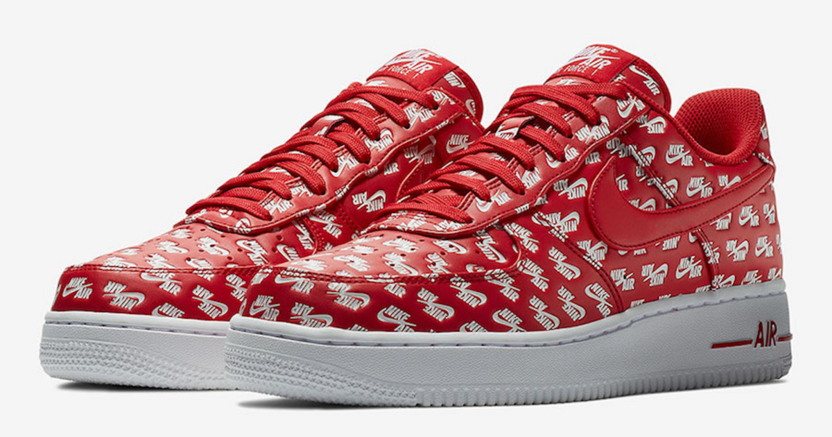 nike air force 1 with logo all over