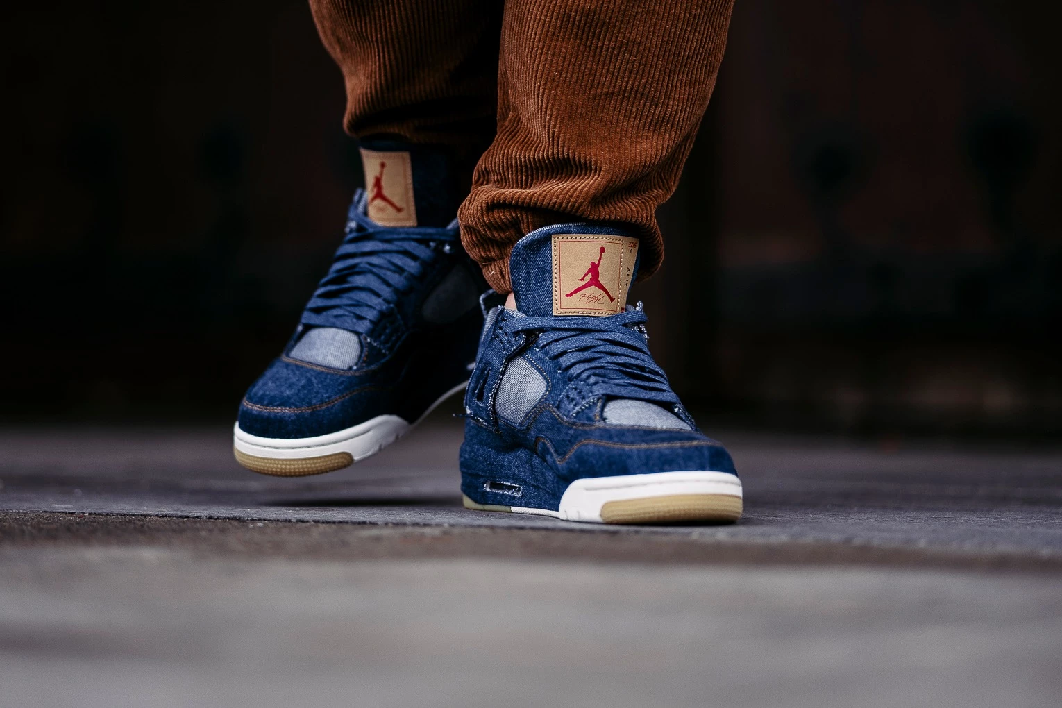 【24㎝】NIKE × Levi's Air Jordan 4 Jordan 4 Retro Levi's Denim (Tag with Levi's Logo) Men's