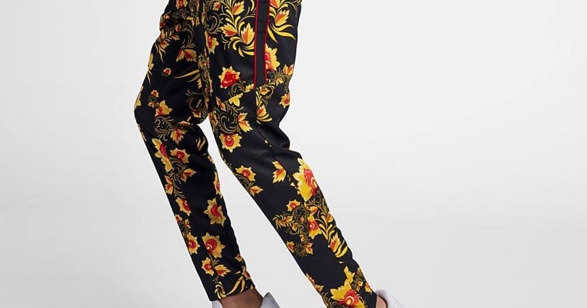 nike pants with flowers
