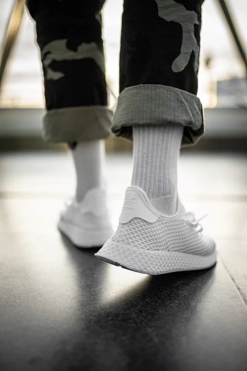 adidas Deerupt Runner All White - on feet