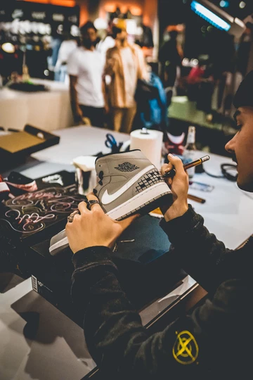 Nike Air Jordan 1 Mid Customization Event by SNIPES - Photo Recap