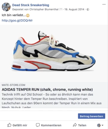 adidas Temper Run Retro - first look