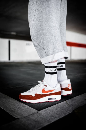 Am Fuß: Nike Air Max 1 Mars Stone