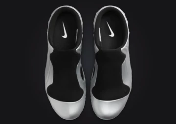 Nike Clogposite Metalic Silver von oben