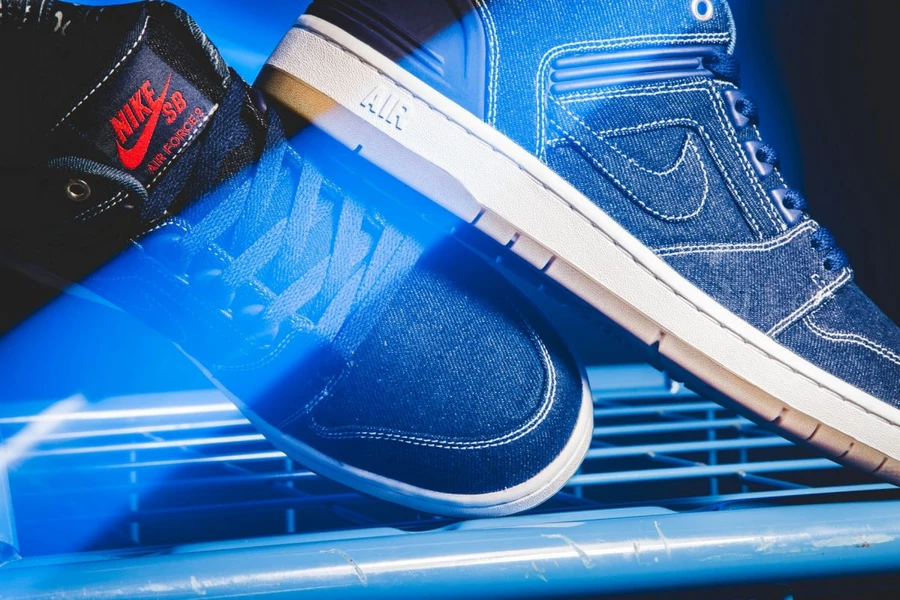 Nike SB Air Force II Low QS Denim AO0298-441 | Dead Stock