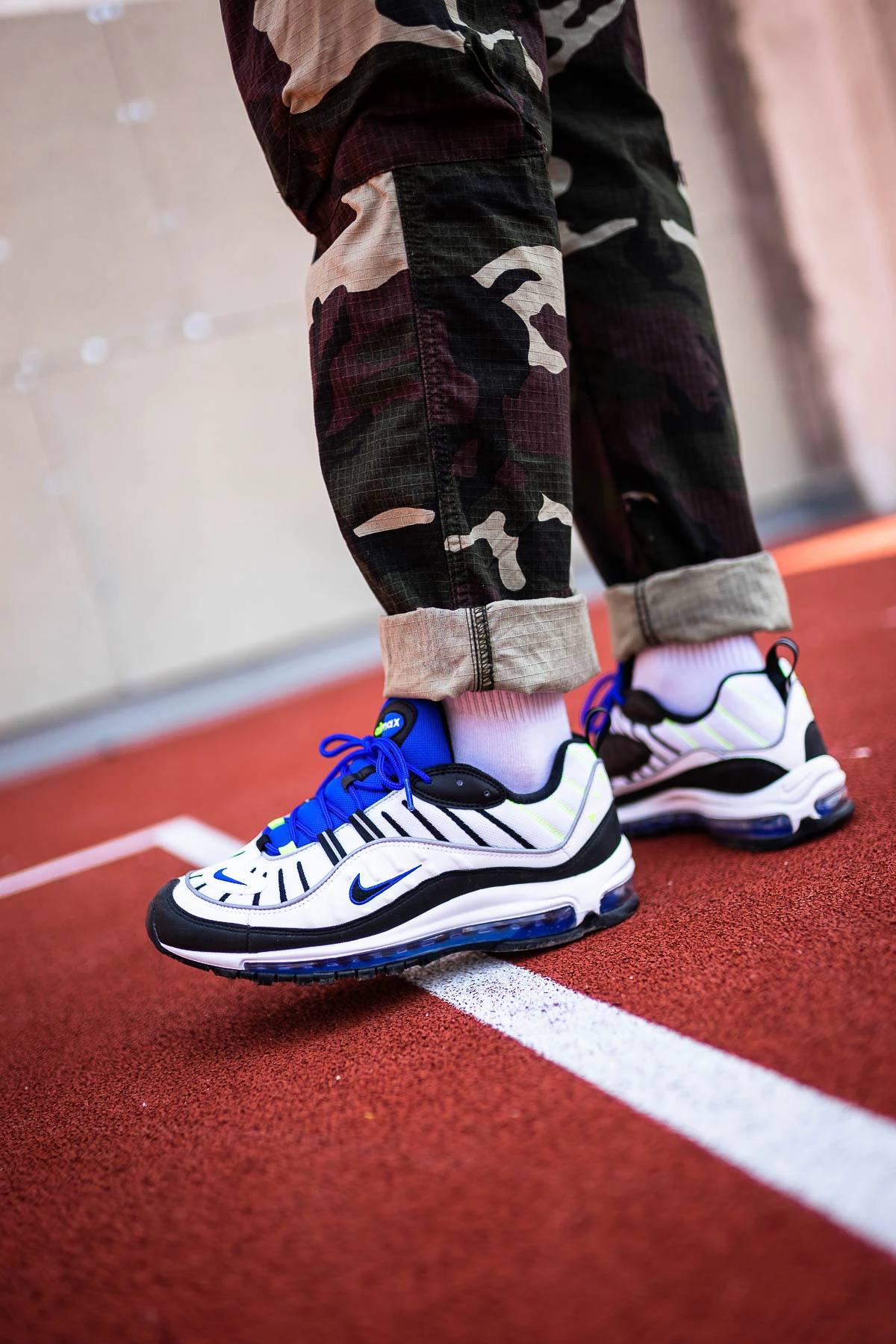 Air max 98 blue and red online