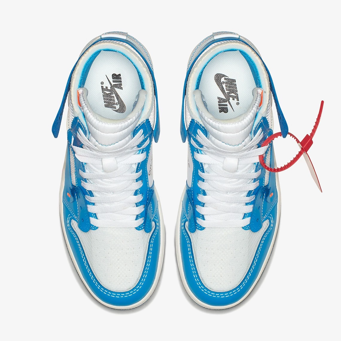 Nike off white air jordan 1 unc on sale