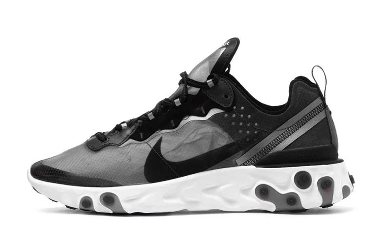 Nike element react black white on sale