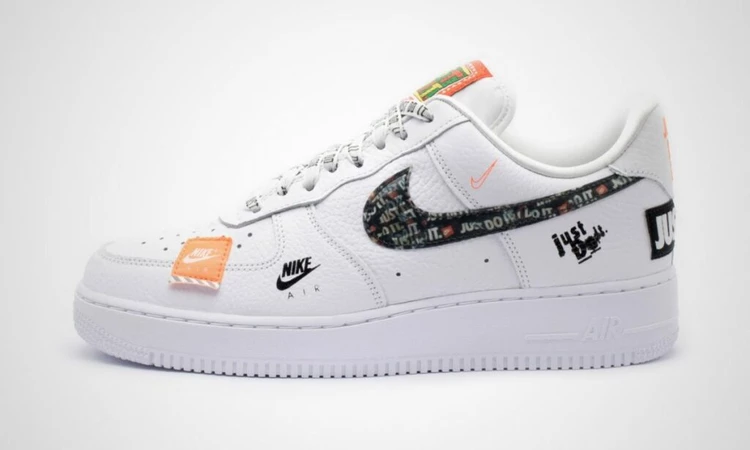 Just do it nike air force 1 white hotsell