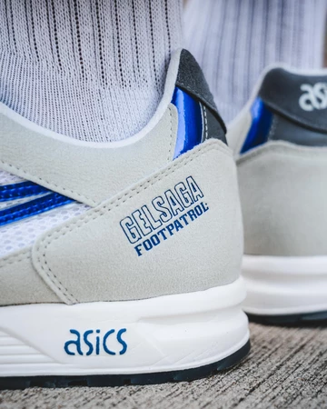 Foot Patrol x ASICS Tiger Gel Saga - on feet via solebox